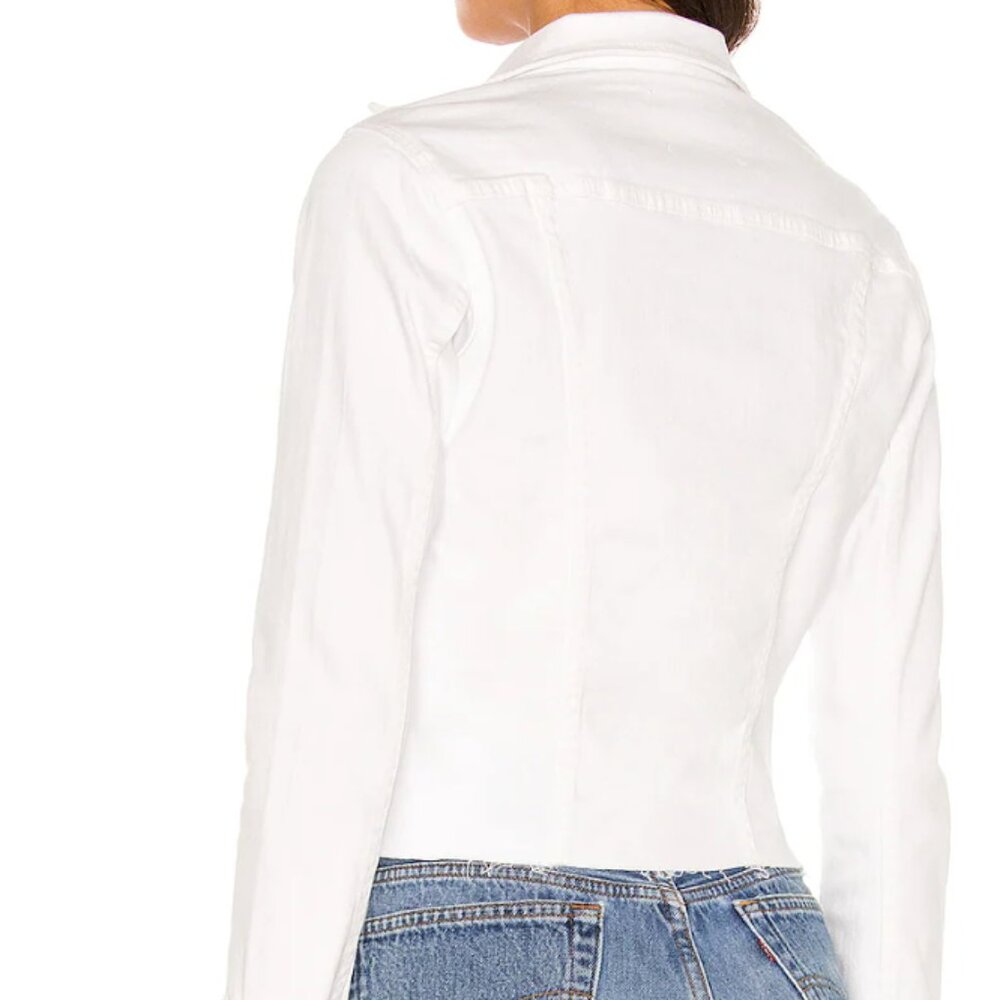 L'AGENCE Janelle Slim Jacket White  S/P - Picture 2 of 6
